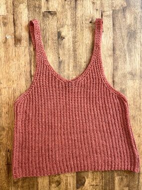 Rust Knit Tank Top